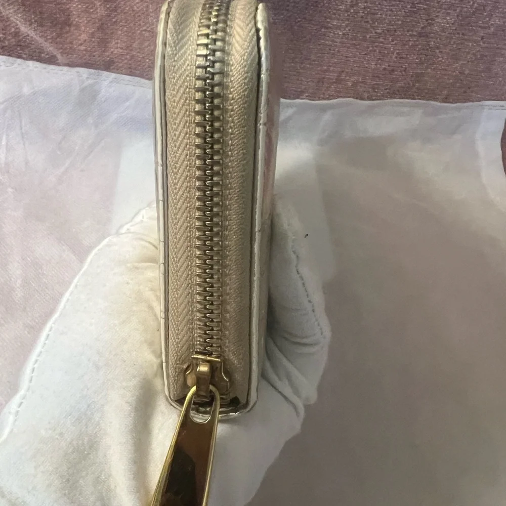 Dior Metallic Gold Women's Wallet